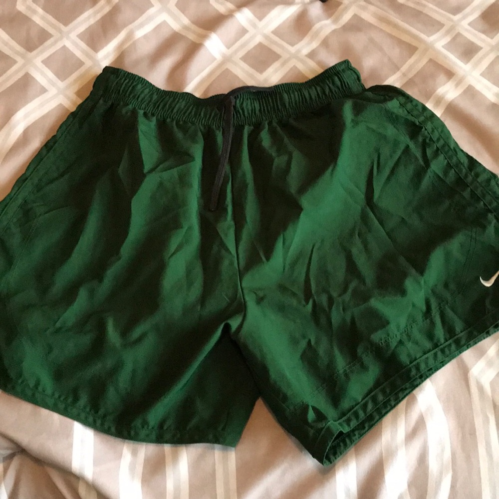 Nike Dry Fit Running shorts green and black